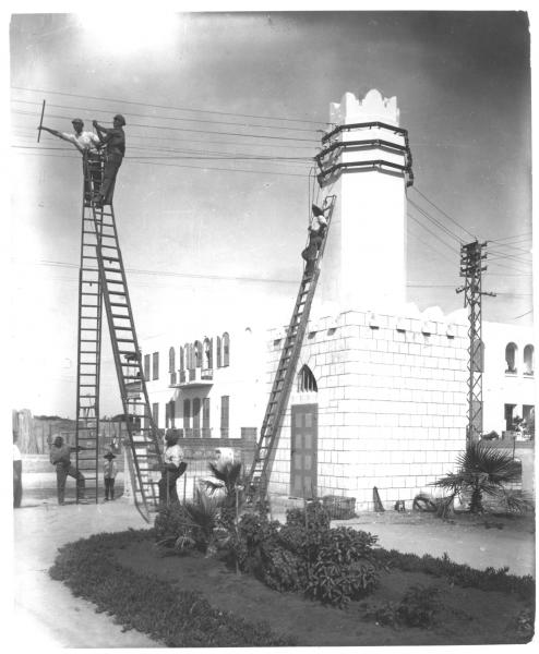 תחנת טרנספורמציה בתל אביב - ~שנת 1928